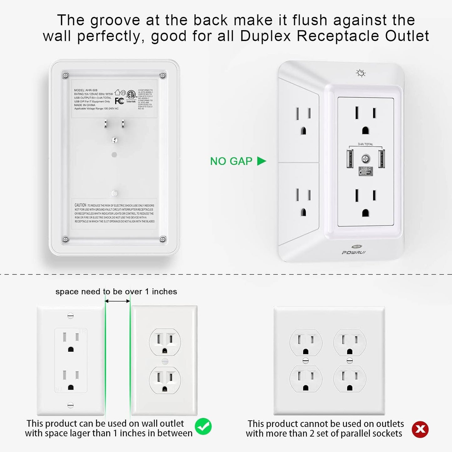 6 in 1 Outlet Adapter